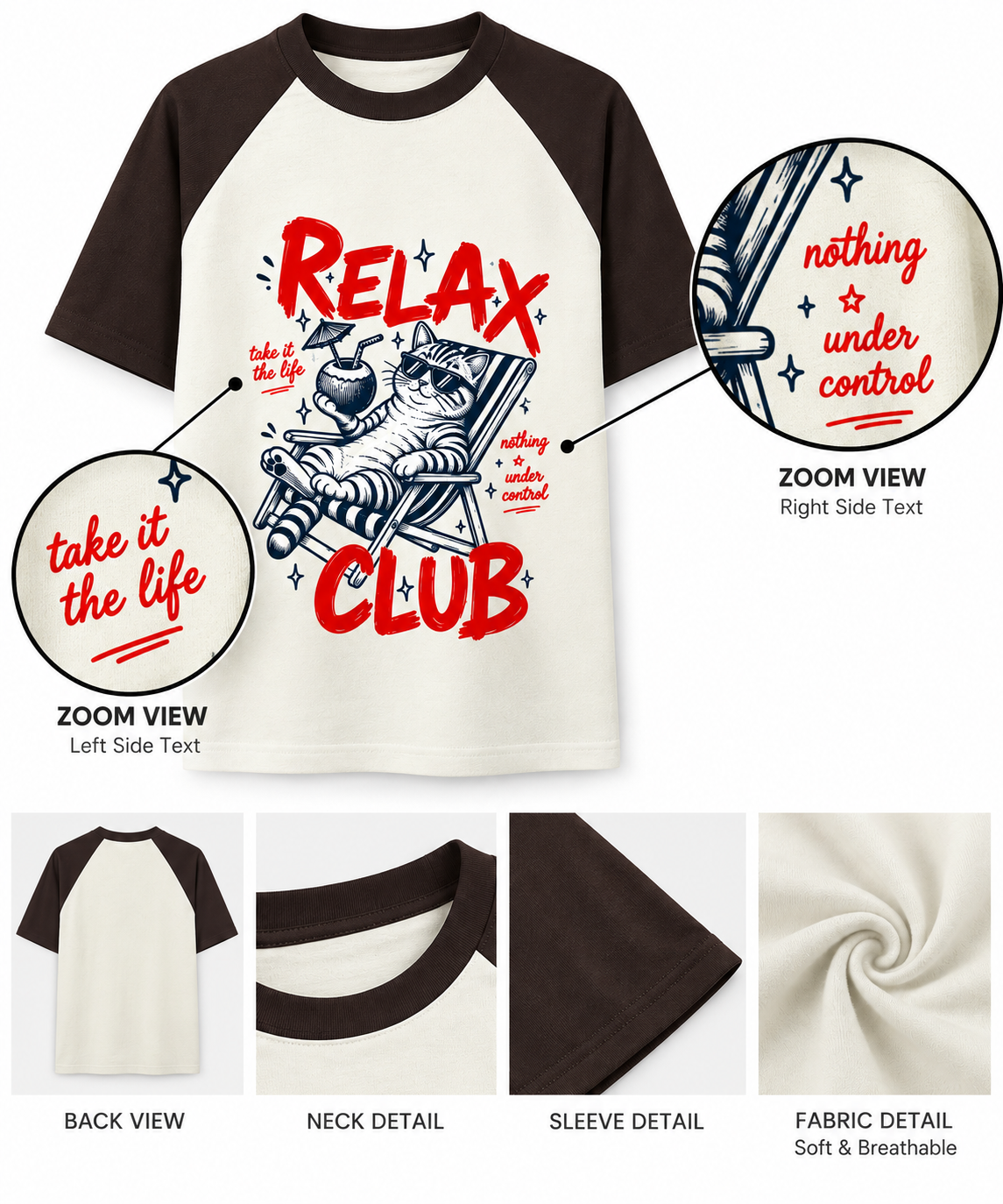 Everyday Unisex Raglan Graphic Tee | Contrast Sleeve T-Shirt