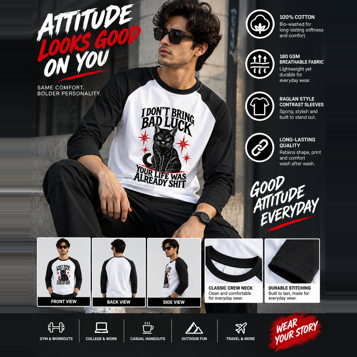 Unisex Raglan T-Shirt