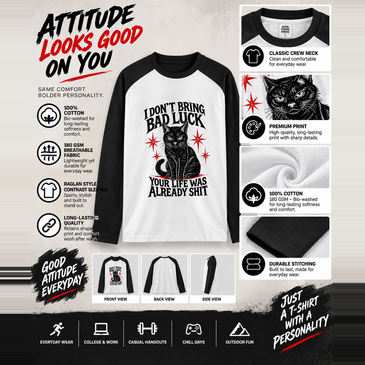 Unisex Raglan T-Shirt