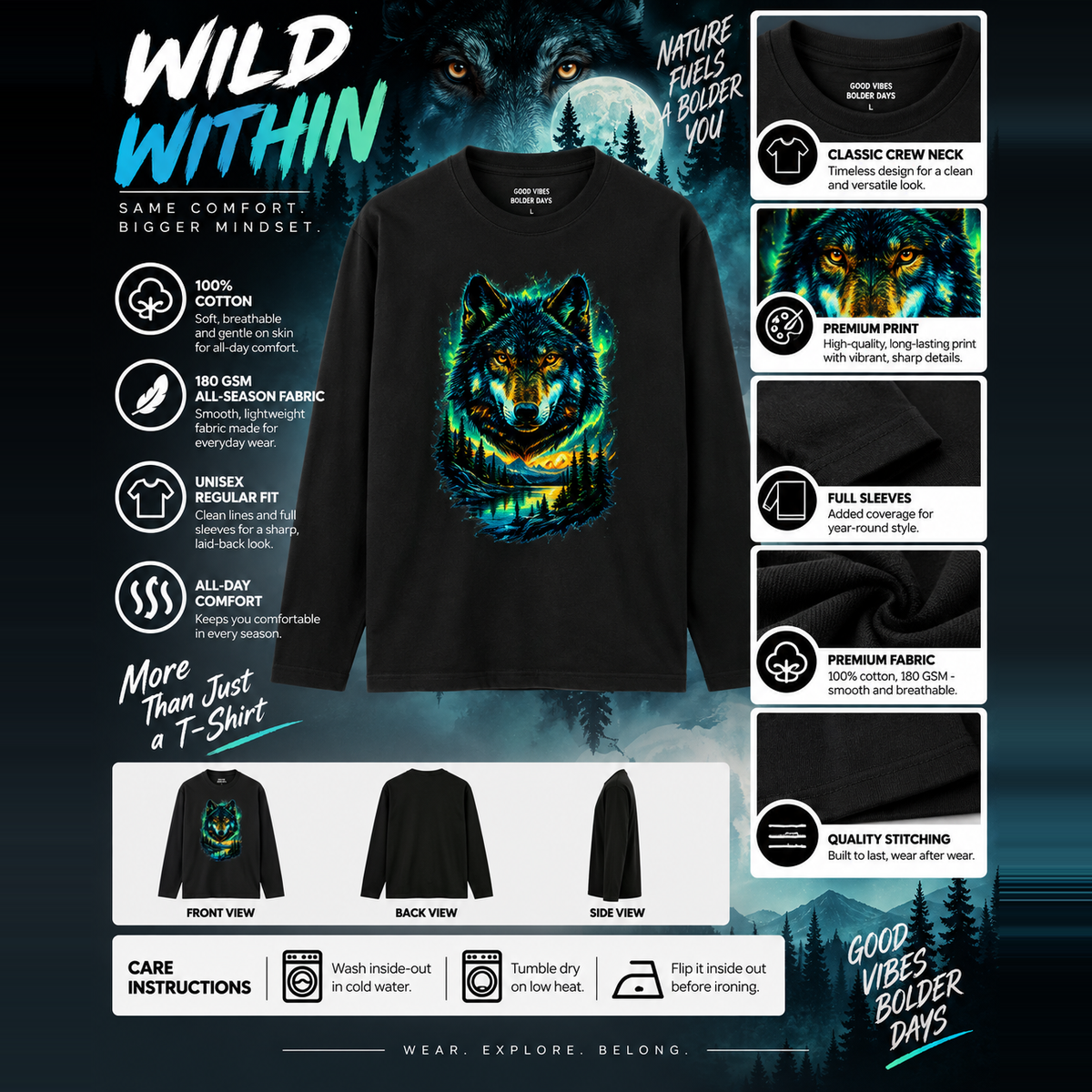 Men's Full Sleeve T-Shirt