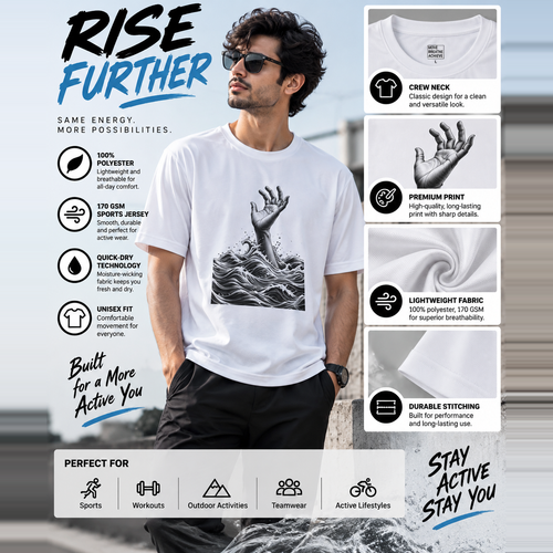 Abstract Ocean Graphic Tee – Unisex Artistic T-Shirt