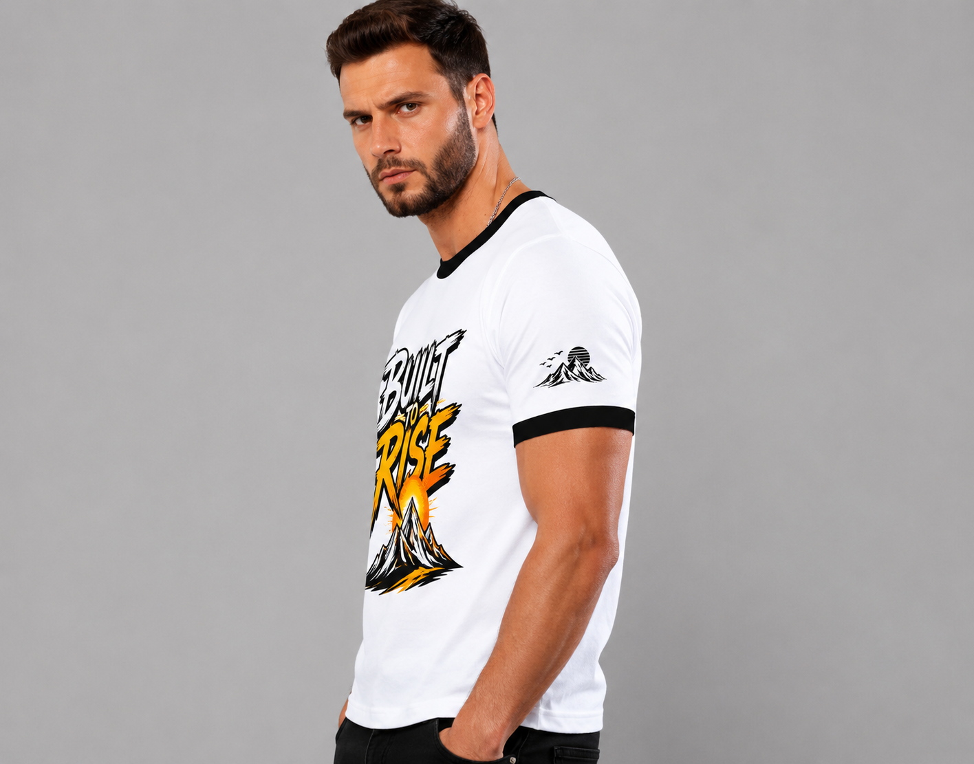 Built to Rise Unisex Ringer T-Shirt