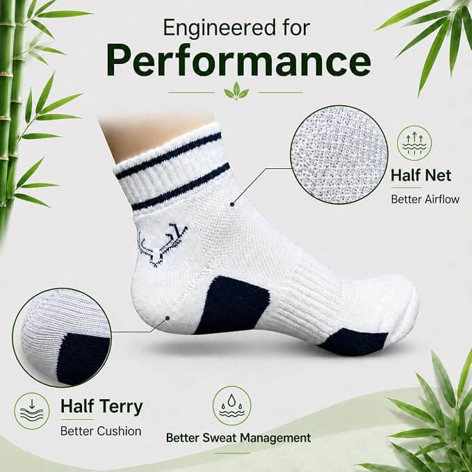 Crown Stag Colour Block Bamboo Ankle Socks for Men – Pack of 3
