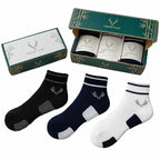 Crown Stag Colour Block Bamboo Ankle Socks for Men – Pack of 3