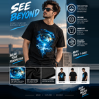 Dreamscape Eye Graphic Tee – Unisex Cosmic Streetwear